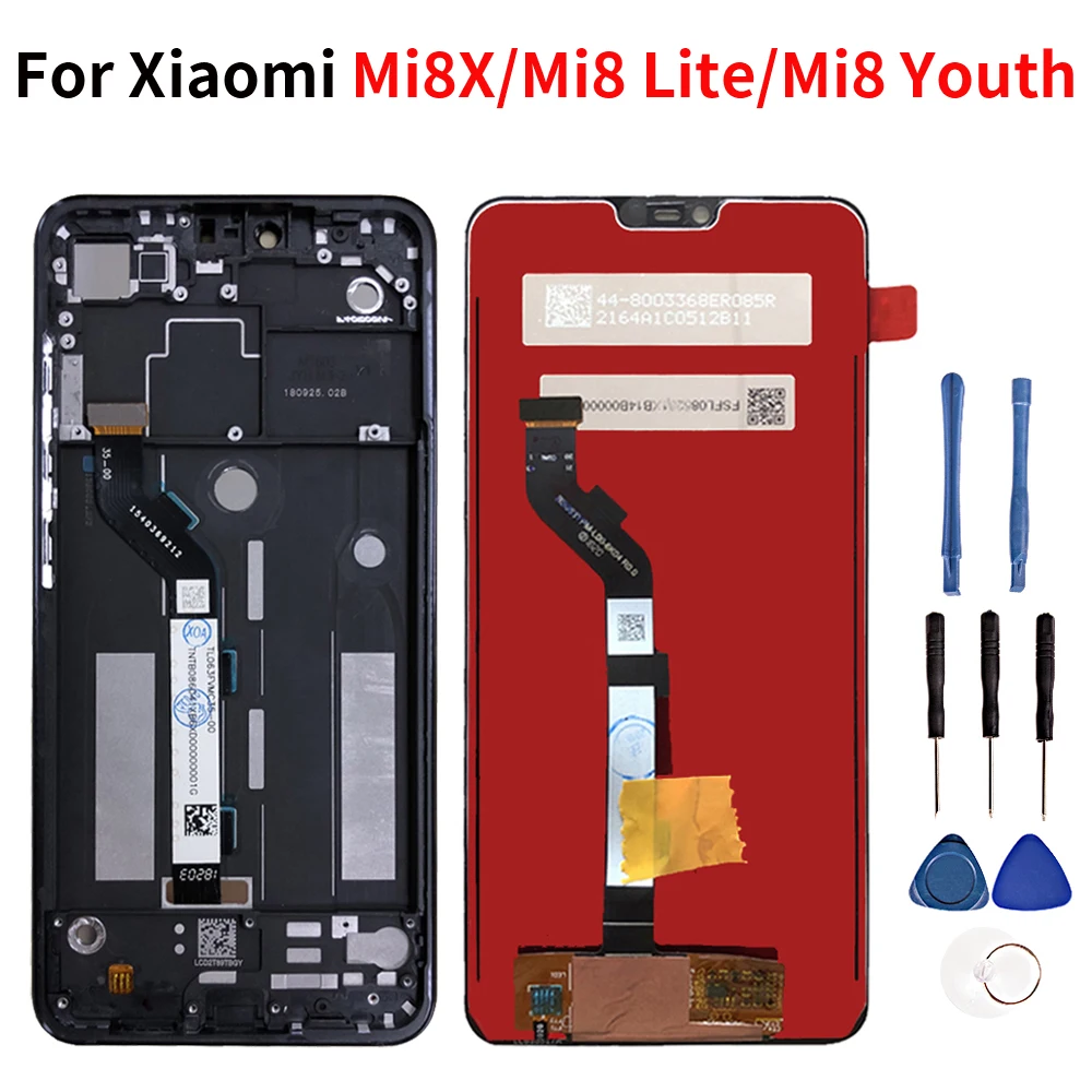 ЖК дисплей для Xiaomi Mi8X/Mi8 Lite/Mi8 Молодежный кодирующий преобразователь сенсорного