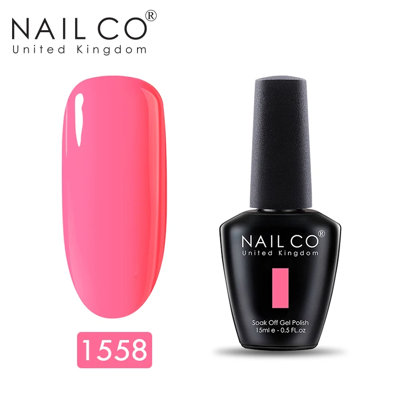 1558 NAILCO УФ светодиодный Гель-лак для ногтей smalto Полупостоянный unghie живопись гель лак Manicura permanente замочить от ногтей Гель-лак художественный - Цвет: 1558