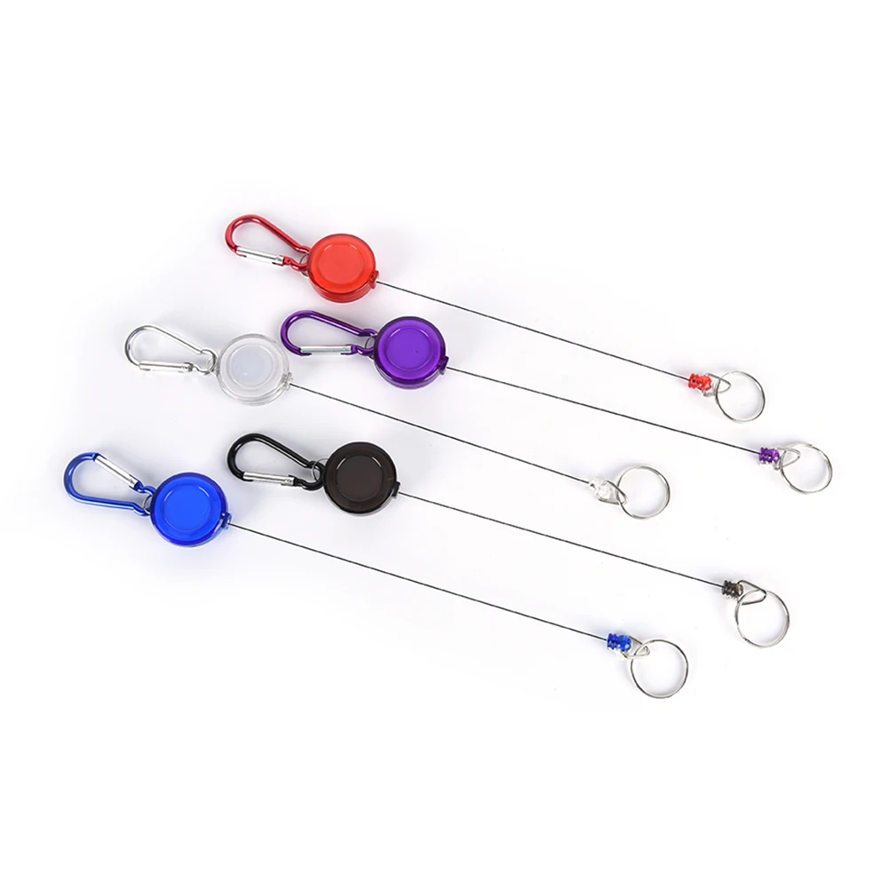 

1 шт. карабин бейдж расширитель отдача выдвижной ремешок ремень Зажим для ремня брелок наружные многофункциональные инструменты 5 цветов