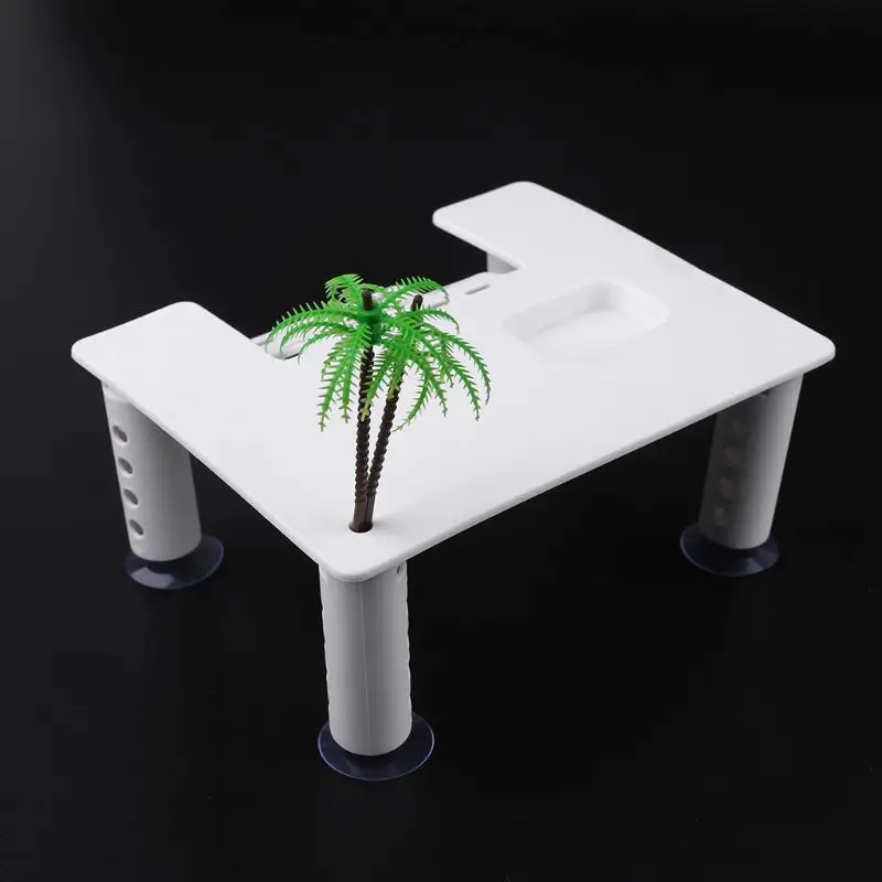 Reptile Platform Turtle Basking Aquarium Fish Tank Climb Ladder Island | Дом и сад
