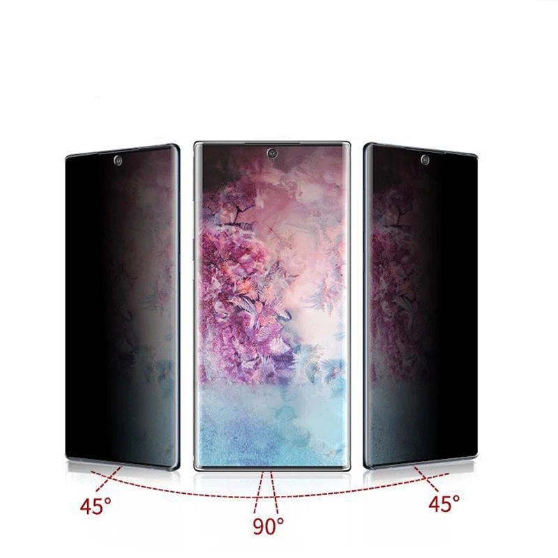 

Anti Glare For Samsung Galaxy Note 20 Ultra Privacy 10D Curved Anti Spy Tempered Glass For Samsung Note 10 Plus Screen Protector