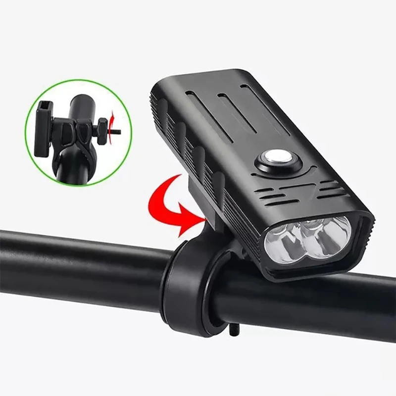 

10000mAh Bike Light USB Rechargeable 1000 Lumens Bike Headlight 5T6 LED Super Bright Flashlight Front Lights Night Headlight