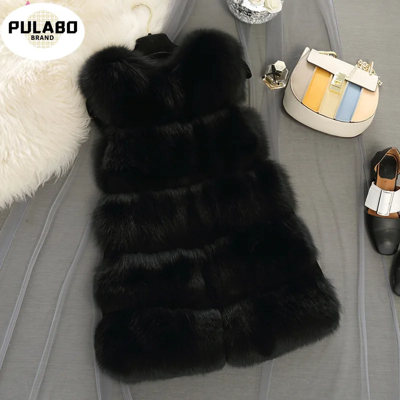 

Faux Fur Coats Women New Fashion Thicken Women Sleeveless Faux Fur Vest 7 Colors Hooded Fur Vest Women Streetwear Fur Waistcoat