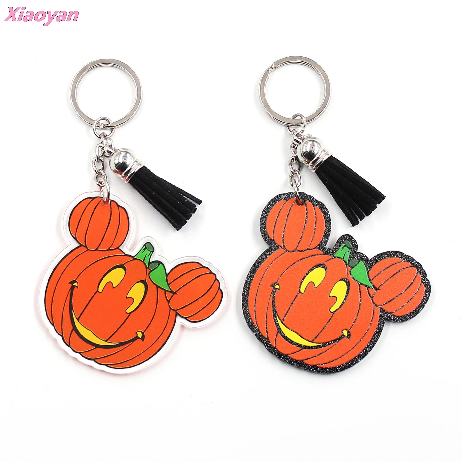 

1 шт., прозрачный черный акриловый брелок в виде тыквы