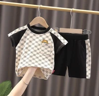 2 6y summer baby girls boys clothing suit cartoon bebes baby kids clothes vest topsshorts 2 pcs sets toddler tracksuit outfits