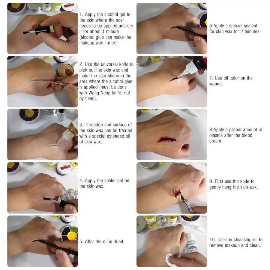 Искусственный воск для профессиональной съемки на Хэллоуин 15/30 г искусственный