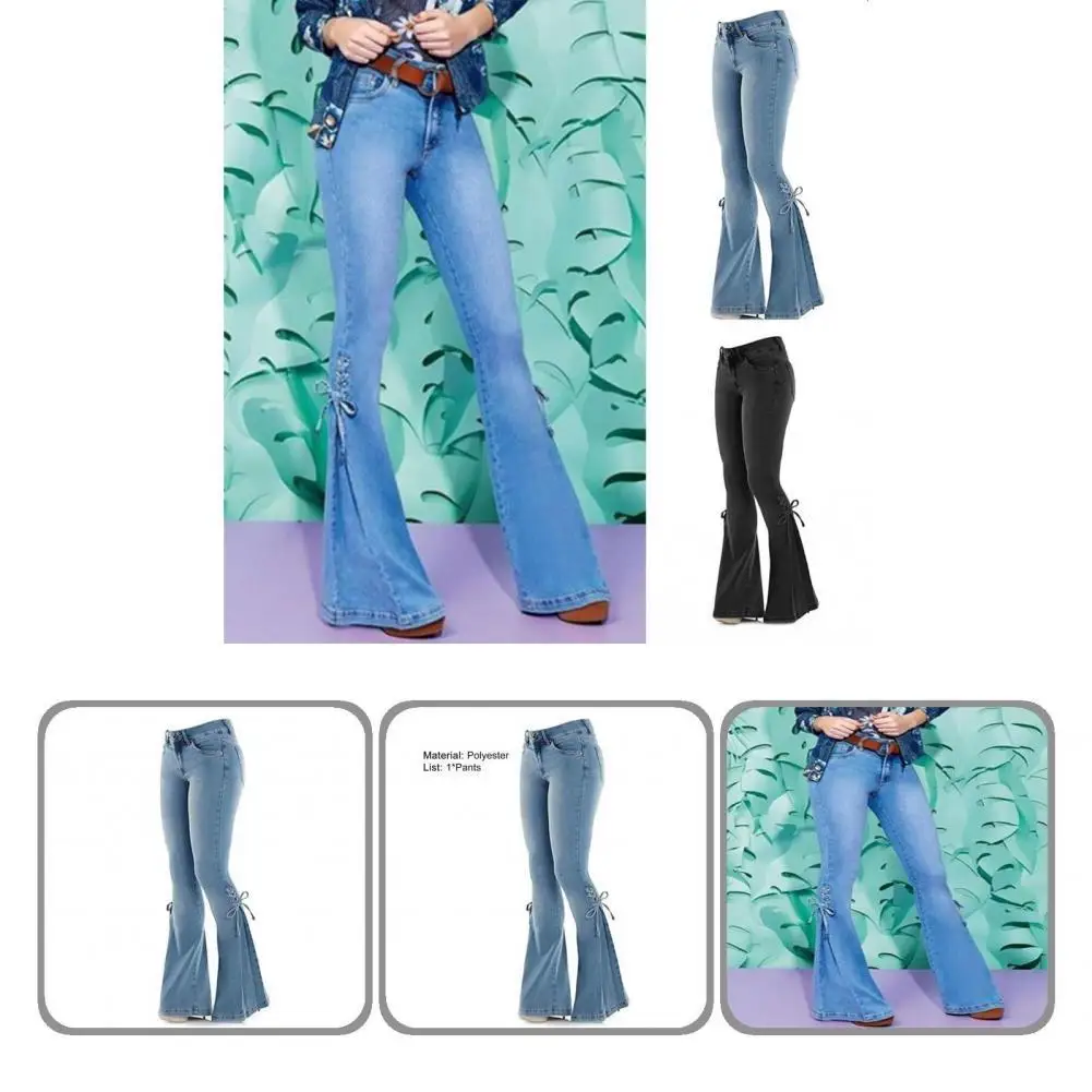 

Fabulous Jeans Stretch Bell Bottom Women Jeans Leisure Women Jeans for Daily Wear Trousers