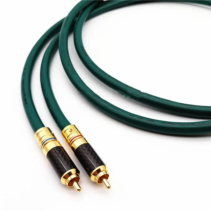 Hifi Furutech Alpha series FA-220 OCC rca audio cable Amplifier CD DVD player Speaker Gold-plated RCA interconnect | Электроника