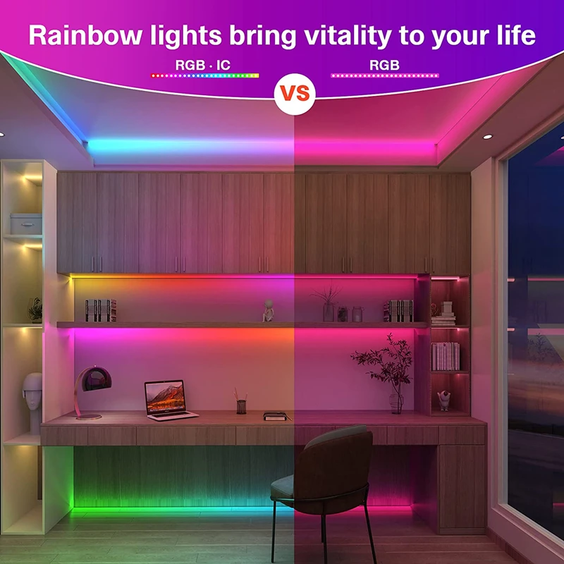 LED Strip Lights 1M-30M WS2812B USB 5050 RGB Bluetooth Infrared Remote Control Luces Flexible Lamp Diode Tape For Festival SMD | Лампы и