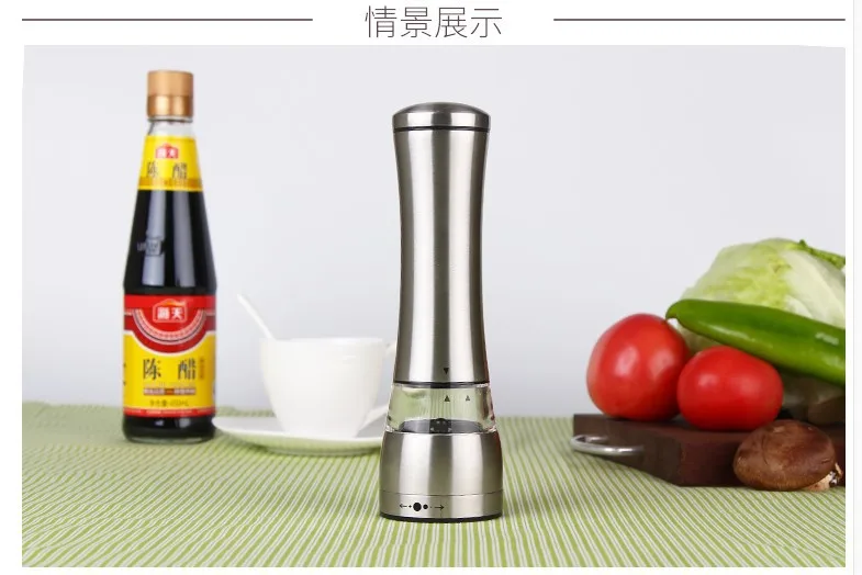 Ручная мельница для перца из нержавеющей стали многоцелевая черного ручная