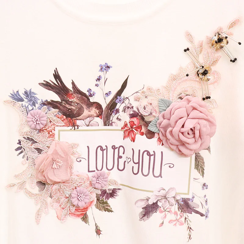 Пуловер женский трикотажный с длинным рукавом топ 3D принтом студенческий свитер