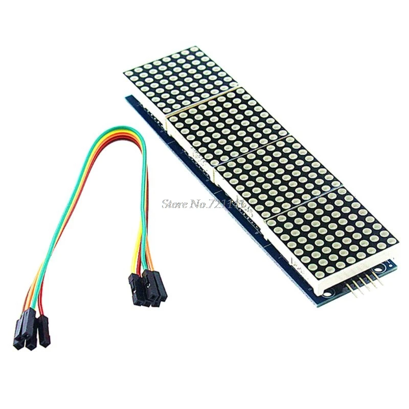 MAX7219 4 in 1 LED Display Dot Matrix Microcontroller MCU Control Module 5P Line