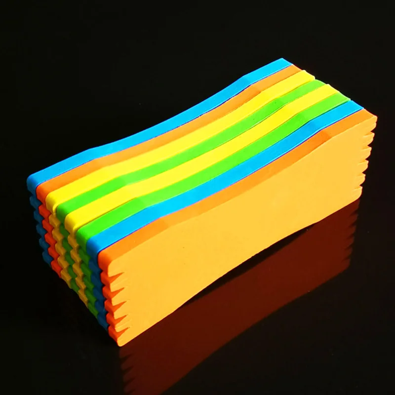 10Pcs EVA Foam Board Fishing Line Plate Winding Board 4.8*12cm Carp Lure Trace Wire Leader Swivel Fishing Tackle Accessories Box