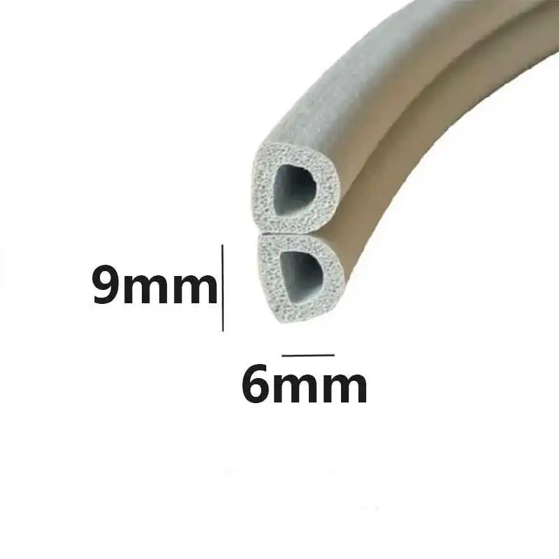 

10 M Self Adhesive D Type Doors and for Windows and Door Foam Seal Strip Soundproofing Collision Avoidance Rubber Seal Collision