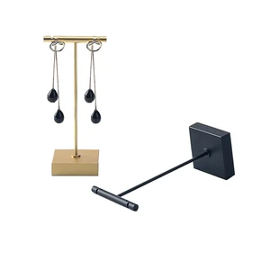 Витрина для сережек из сплава, T-образная подставка, витрина, органайзер для ювелирных изделий, держатель для сережек, дисплей для ювелирных изделий