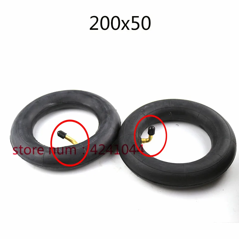 200X50 (8 &quotx 2&quot) внутренняя трубка скутера с загнутым клапаном для E100 E150 E175 E200