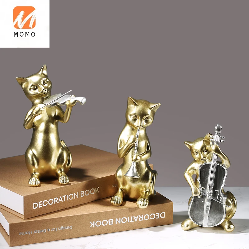 

American Creative Three Kitten Soft Decorative Ornaments Wedding Gift Wine Cabinet TV Cabinet Room Handicraft EquipmentOrnaments