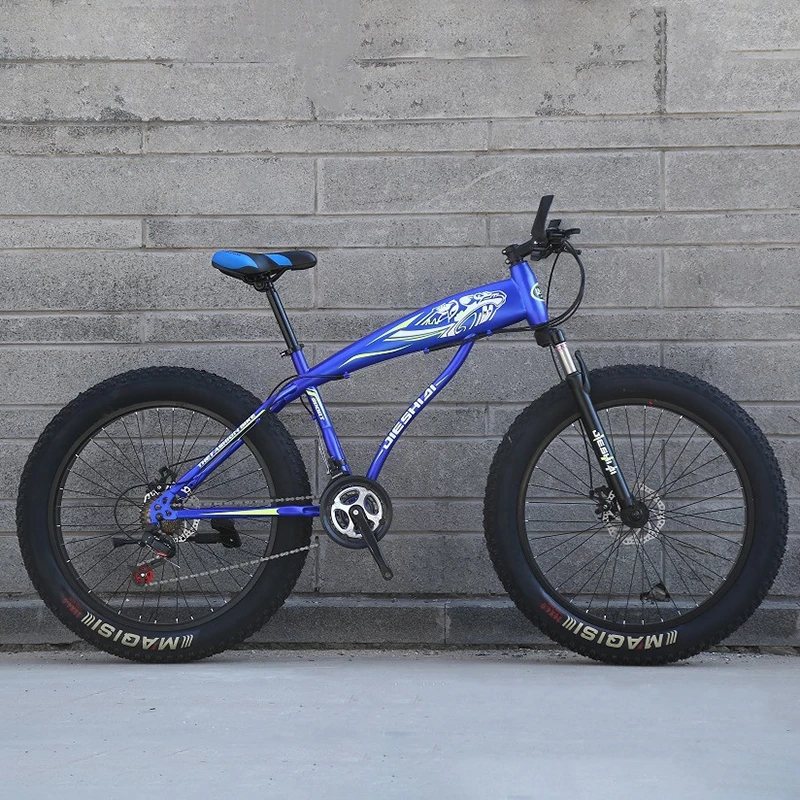 

JIESHIDI 26 Inch Wheel Adult Mountain Fat Bike 27 Speed Cycling Offroad Road Bicycle Men Racing Ride Beach Snowmobile MTB