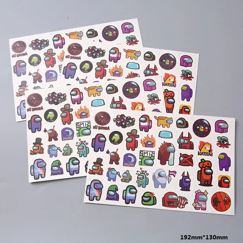 

Amon us game waterproof tattoo stickers adult children holiday birthday party fake tattoos
