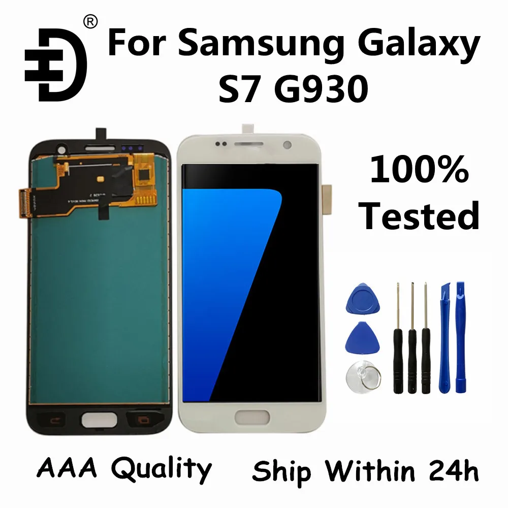 TFT ЖК экран для Samsung Galaxy S7 дисплей сенсорный дигитайзер сборки G930 SM G930F запасная