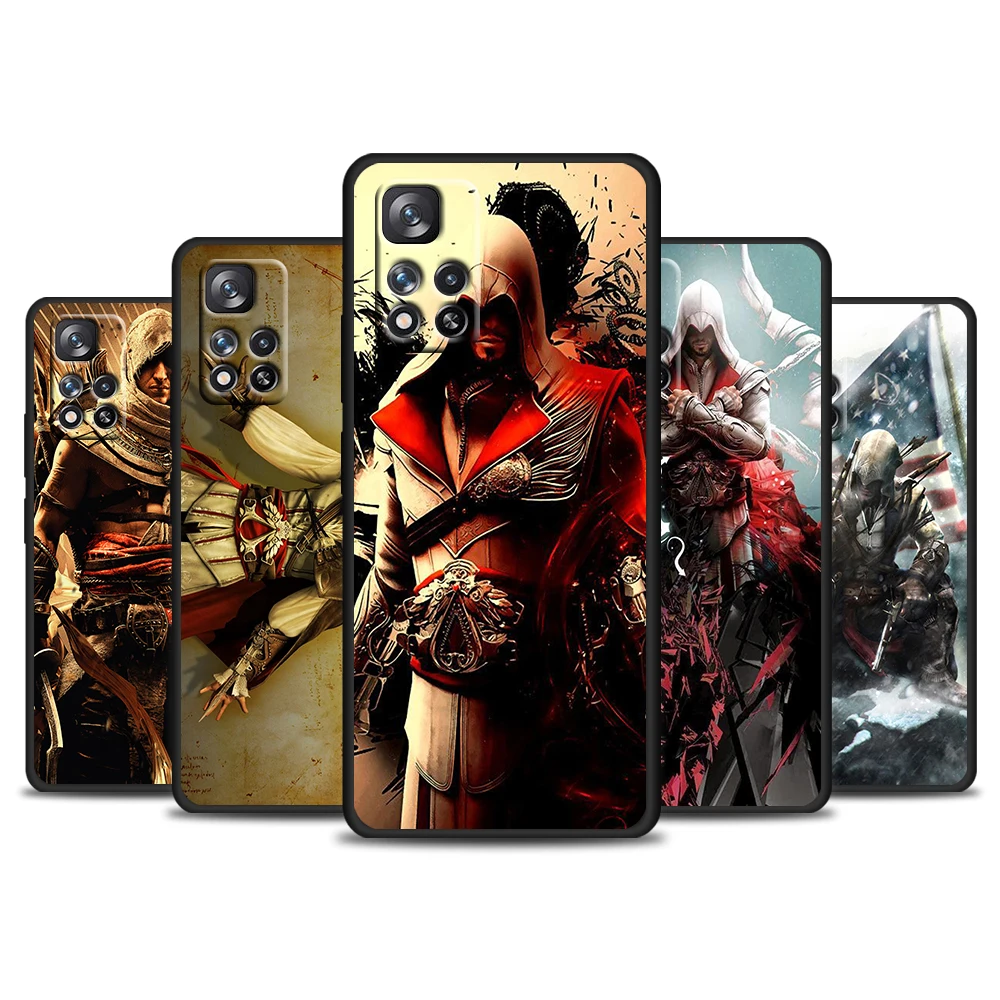 

Assassins Creed game For Redmi 10 9 9C 9A 8 8A 7 7A 6 6A 5 5A 4X 4G 5G Prime Pro Plus K20 GO Soft Black Phone Case