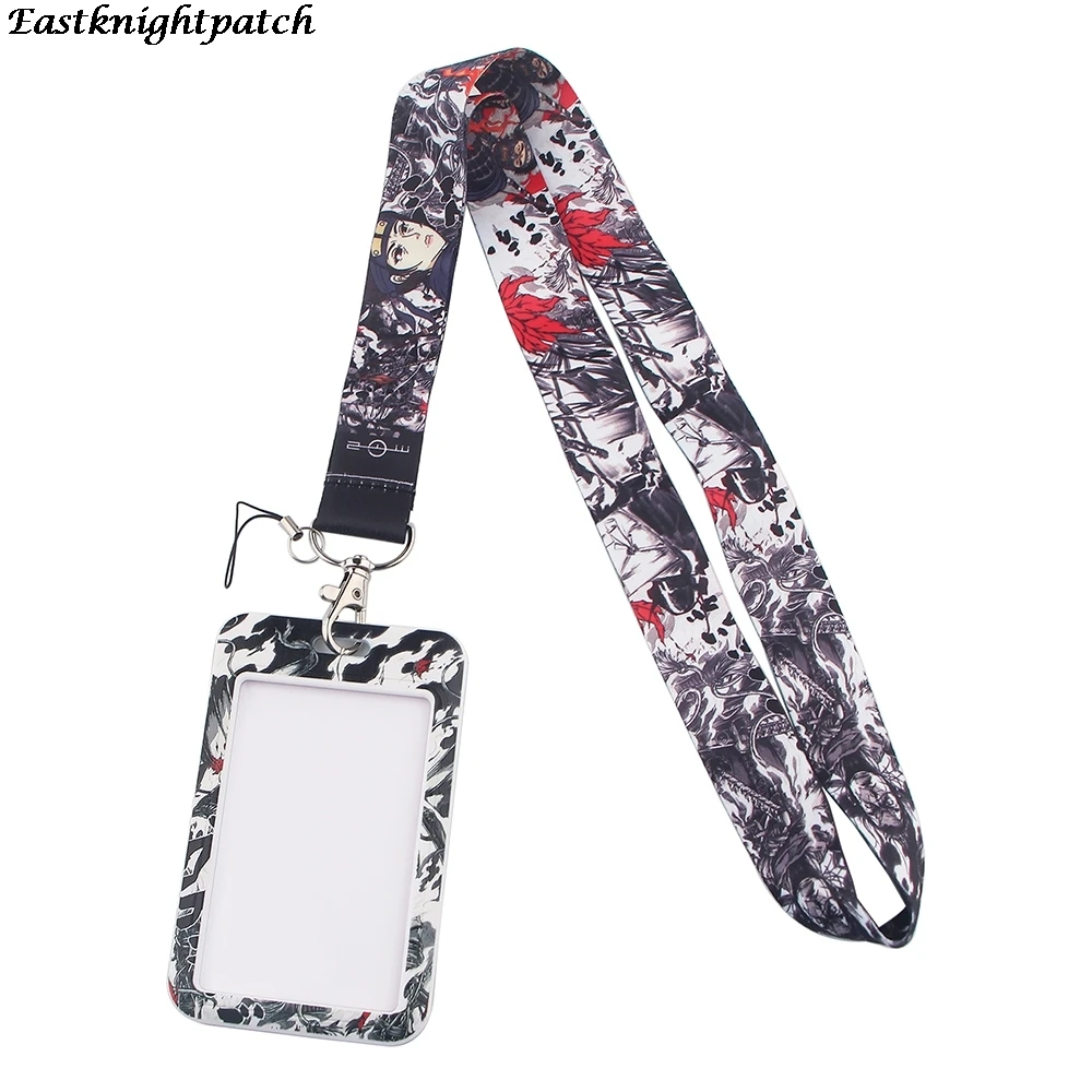 

E2742 Anime Card Holder ID Holder Man Woman Bus Card Holder Staff Card With Lanyard