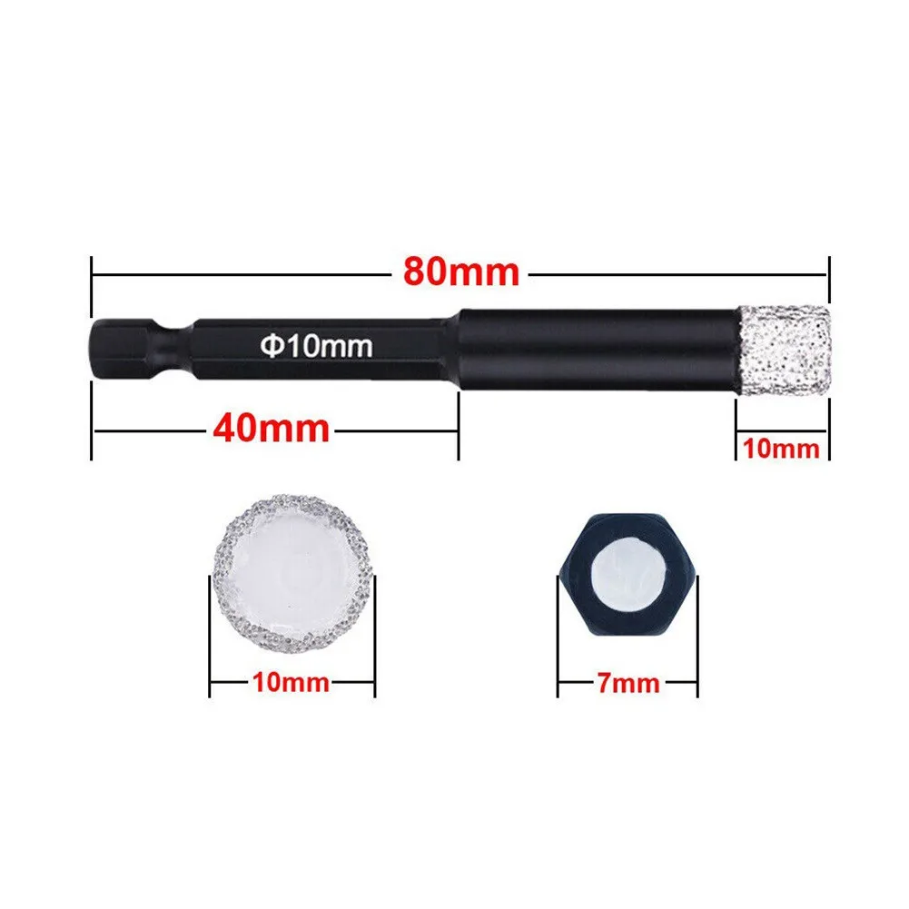 

6/8/10/12/14mm Diamond Dry Drill Bits Hole Saw Cutter For Marble Ceramic Tile For Drilling Granite & Marble Masonry Concrete
