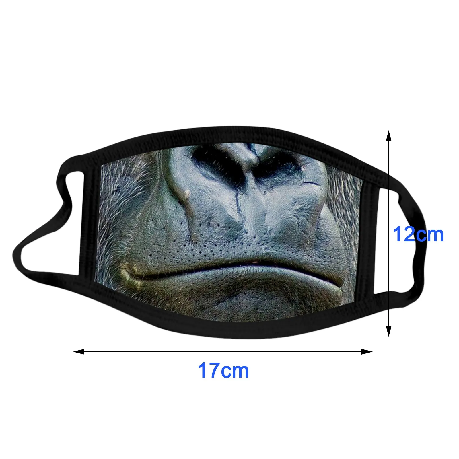 

Adult Dustproof Washable Mouth Face Mask Funny Orangutan Print Mask Men Ice Silk Comfortable Anti-fog Mascarillas Outdoor Masque