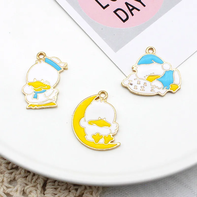 10 шт. эмалированный мультяшный элемент для изготовления ювелирных изделий