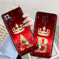 red diamonds letter tpu funda for xiaomi redmi note 9s 9 10 8 pro k40 9c 9a 7 8t 7a 8a 6a 10s luxury case soft phone cover
