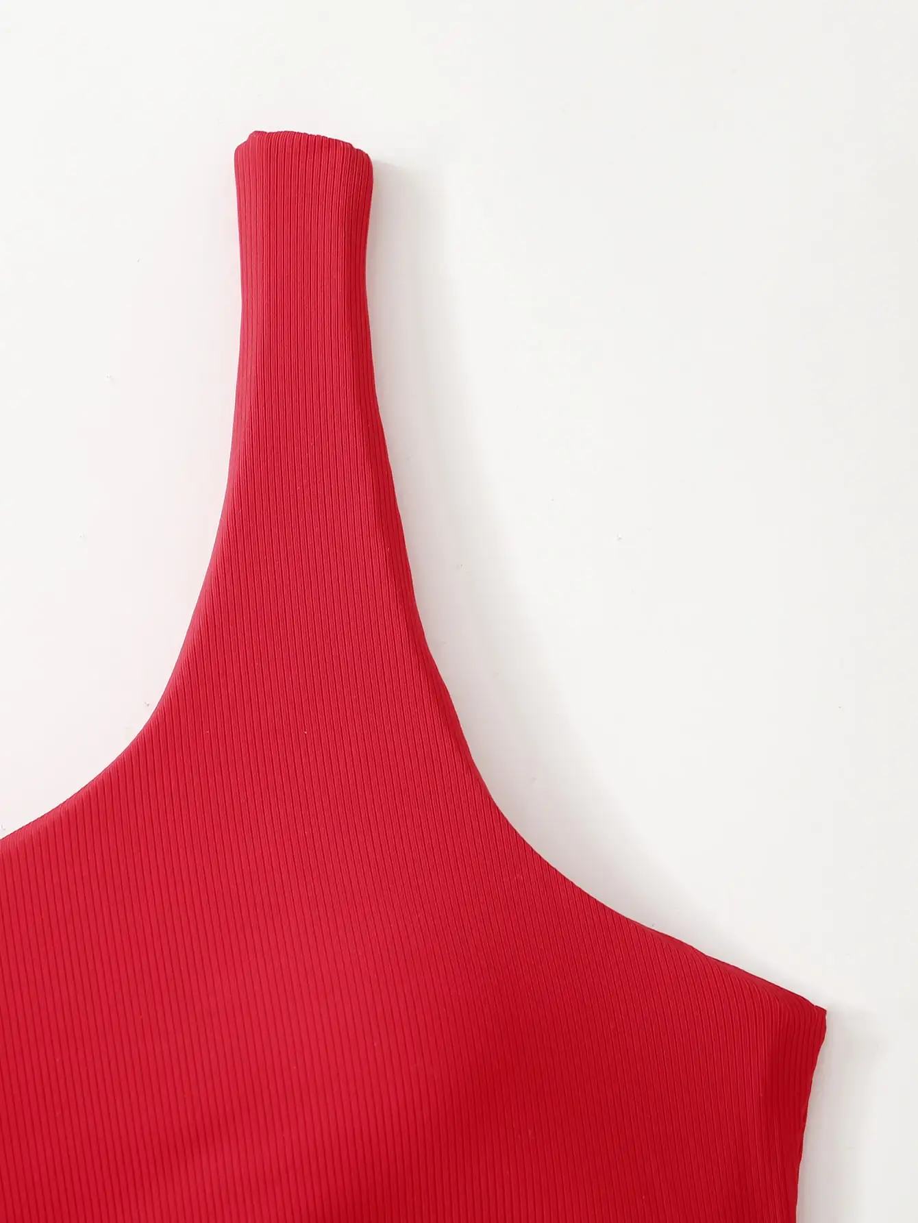 

Solid One Shoulder Bikinis Sexy Bikini 2021 New Arrival Padded Bra Low Waist Swimsuit Female Swimwear Women Biquini