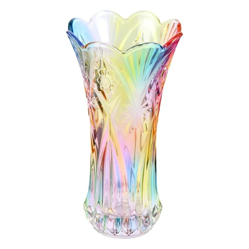 

Unique Glass Vase Flower And Plant Container Decorative Desktop Bedroom Modern Garden Crystal Cute Plants Pots For Home Fashion