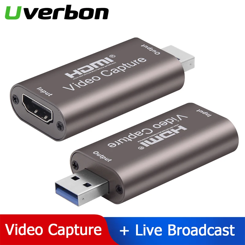 

4K Video Capture Card USB 3.0 USB2.0 HDMI-compatible Grabber Recorder for PS4 Game DVD Camcorder Camera Recording Live Streaming