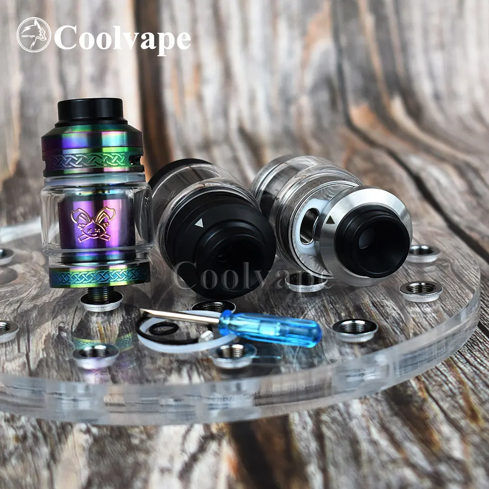 Электронная сигарета Wolf Coolvape Dead Rabbit V2 RTA с баком 2 мл/5 мл атомайзер двойной