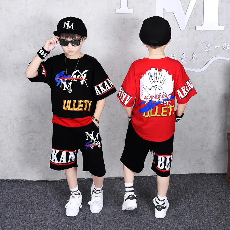 

Summer Children Clothing Sets For Boys Letter Cotton T Shirt & Shorts 2Pcs Tracksuit Teen Kid Clothes Sports Suit Boys Costume