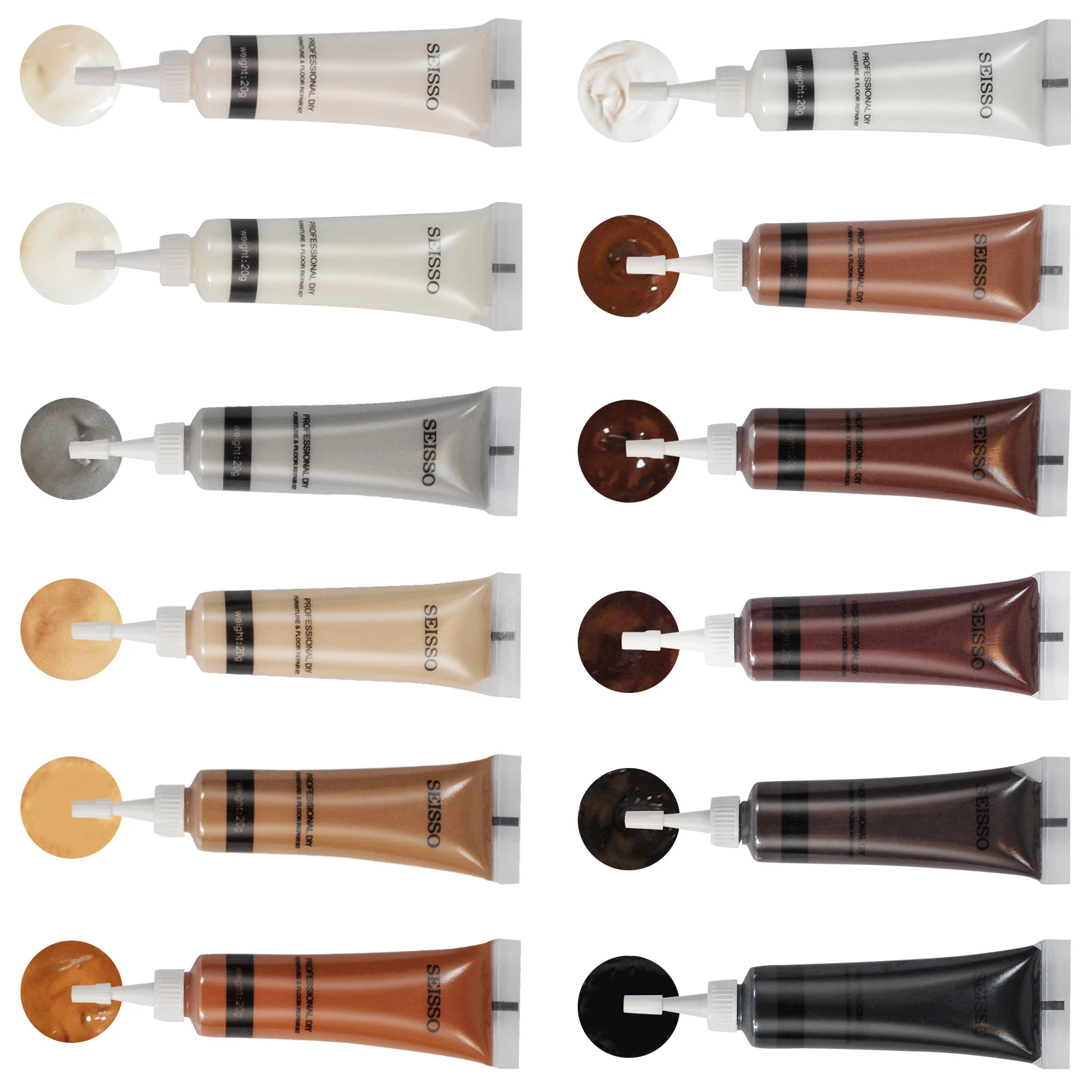 Набор для ремонта мебели деревянный наполнитель 12 шт. набор восстановления