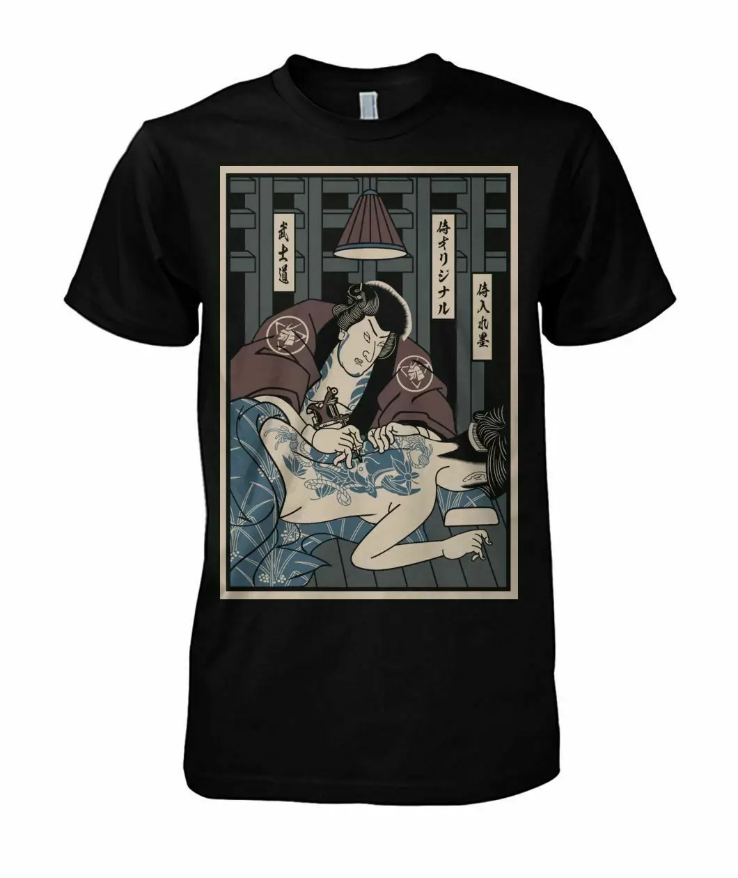

Samurai Tattoo Funny Black T-Shirts Cotton Men'S Clothing Trend 2019 2019 Unisex Tee