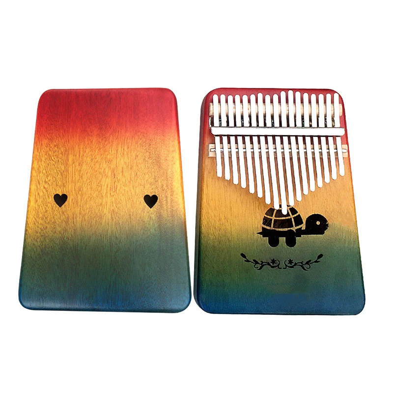 Пианино Kalimba с 17 клавишами красное дерево большой палец музыкальный инструмент