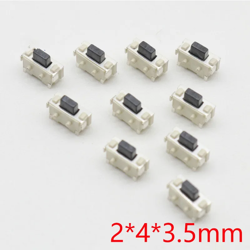 10 шт 2x4 2*4*3 5 мм микро SMD тактовый переключатель Боковая кнопка MP3 MP4 MP5 планшетный ПК