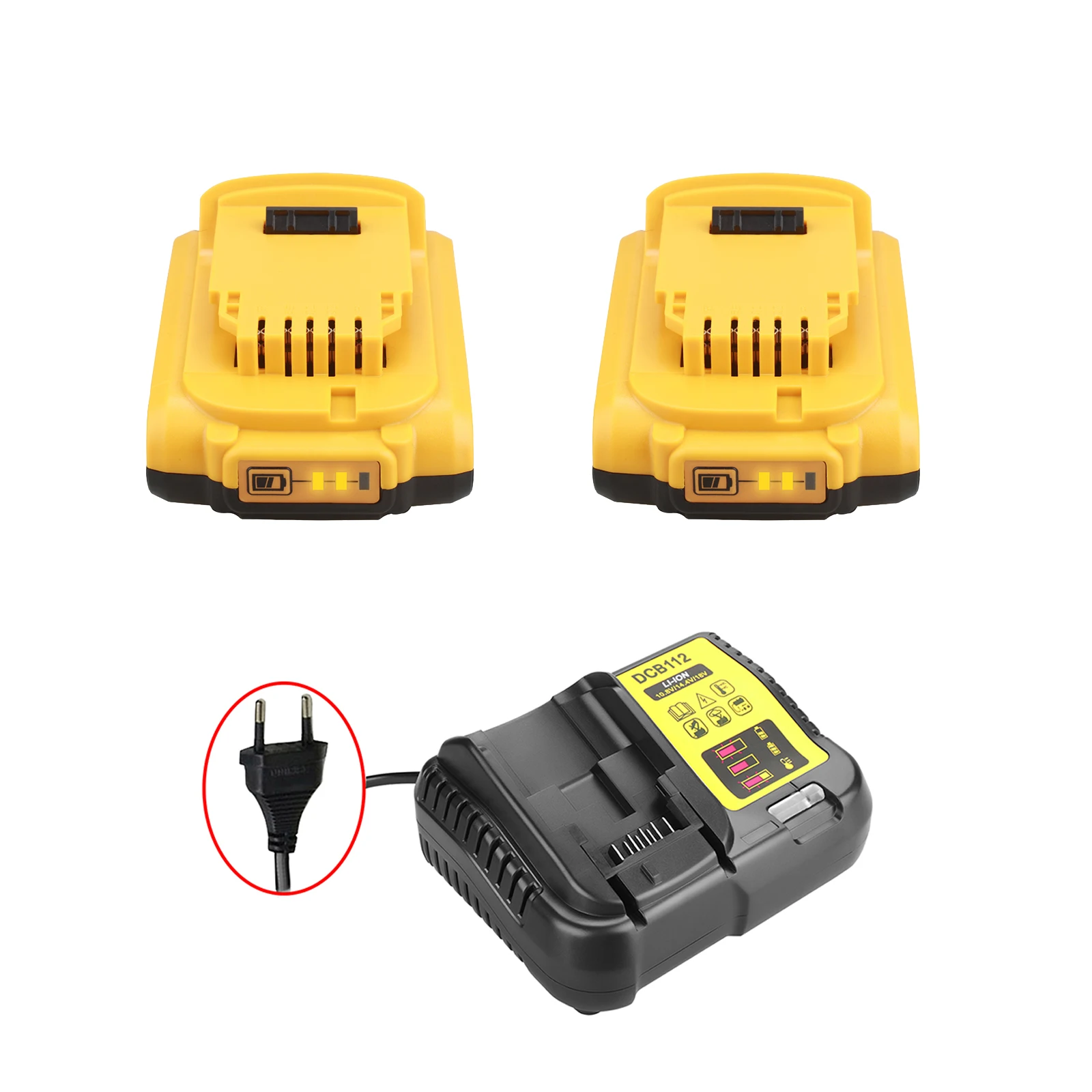 Carregador para Dewalt Li-ion Recarregável Bateria – Dcb203 Dcb181 Dcb182 Dcb201 Dcb201-2 Dcb205-2 L50 Powertool Dcb200 20v 3000mah