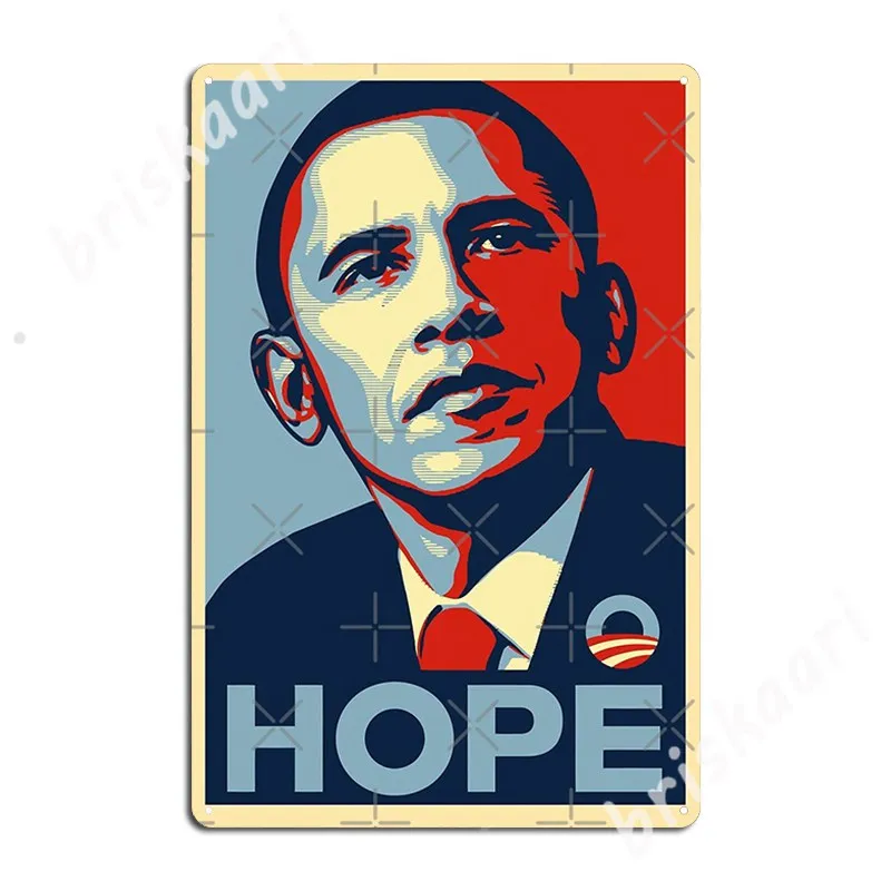 Обама надежда плакат Арт металлические знаки для гаража украшения клуб бар