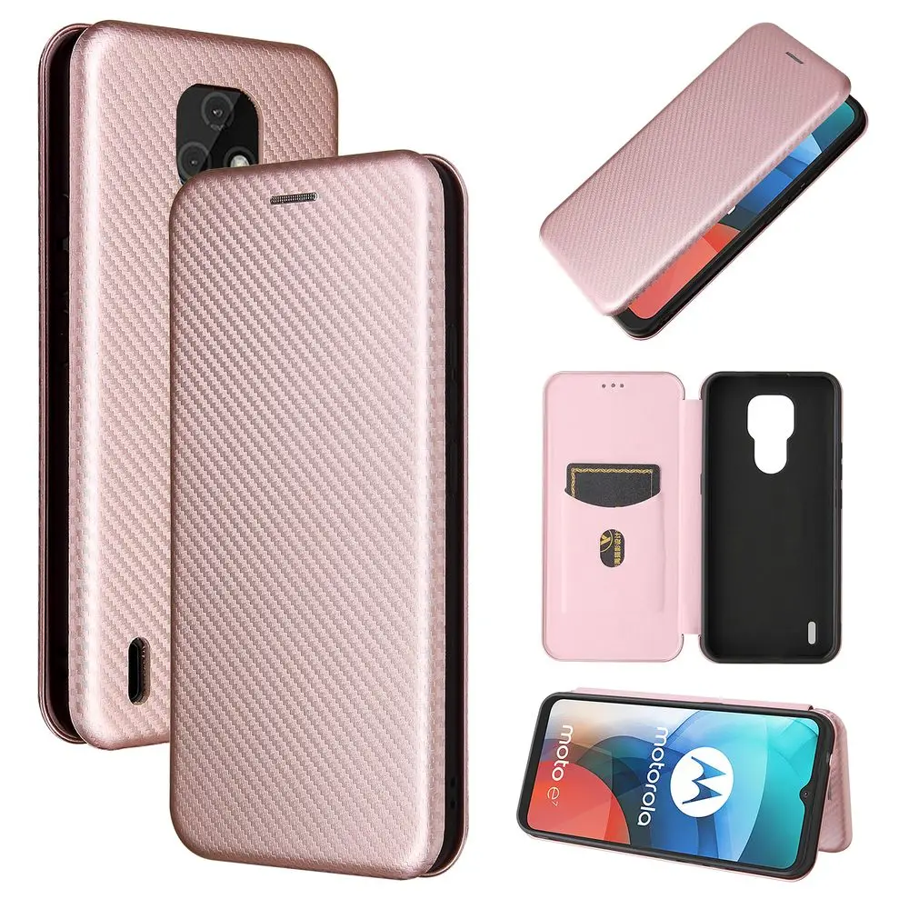 

Sunjolly Case for Motorola Moto E7 Wallet Stand Flip PU Leather Phone Case Cover coque capa Motorola Moto E7 Case Cover