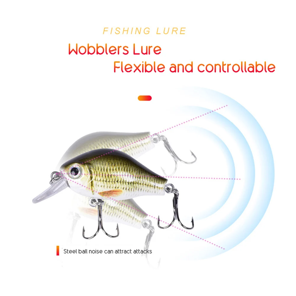 Погремушка Vib рыболовная приманка кренкбейт плавающая искусственная жесткая