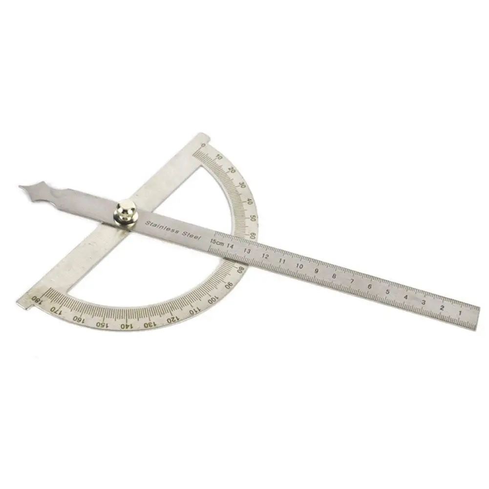 

Angle Finder Arms Protractor 0-180 Degrees Stainless Steel Goniometer Ruler 14cm Angle Tool