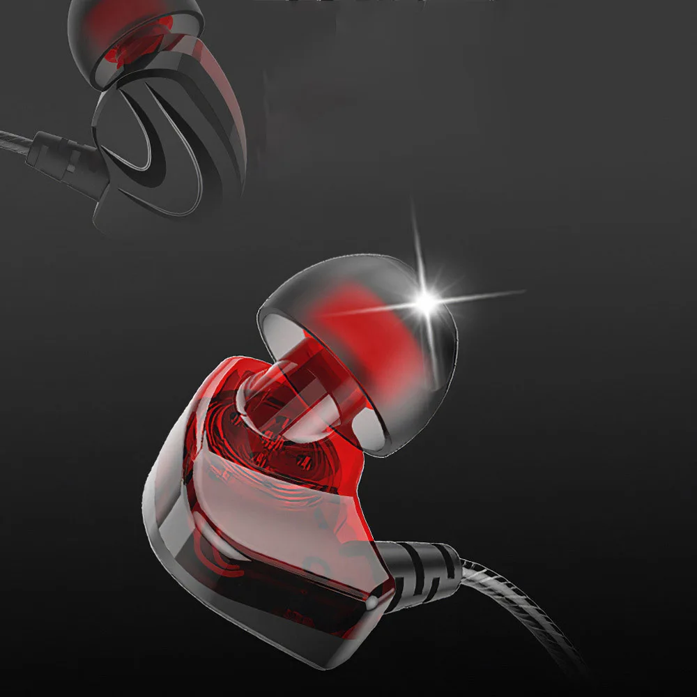 Line Control Earphone Subwoofer Surround In Ear Running Stereo Sound Headsets Women Sports Mic Earbuds For Android iPhone Phone |