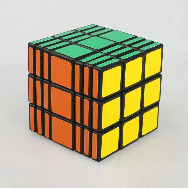 Minghaozhi 337-cubo negro C4U 3X3X7, cubo completo de tres siete con fondo blanco-2