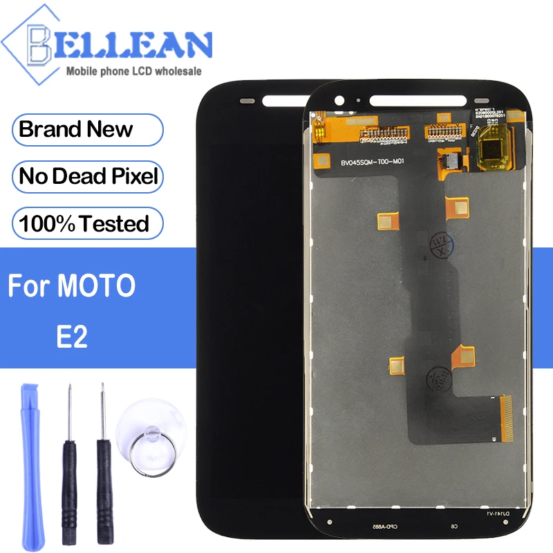 Dinamico для MotoRola E 2nd Gen дисплей Moto E2 LCD с сенсорным экраном дигитайзер сборка XT1527 XT1505