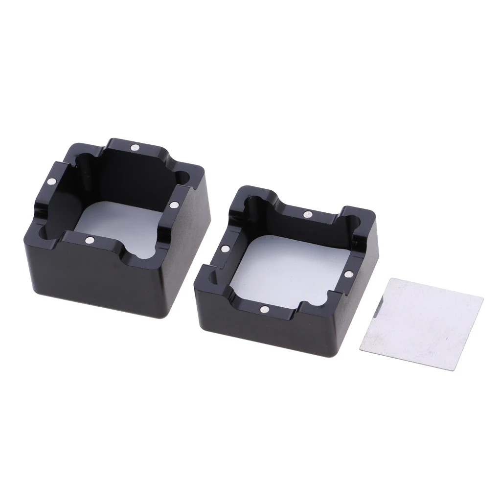 

3pcs Lightweight Snooker Billiards Pool Table Cue Chalk Holder Case Aluminum