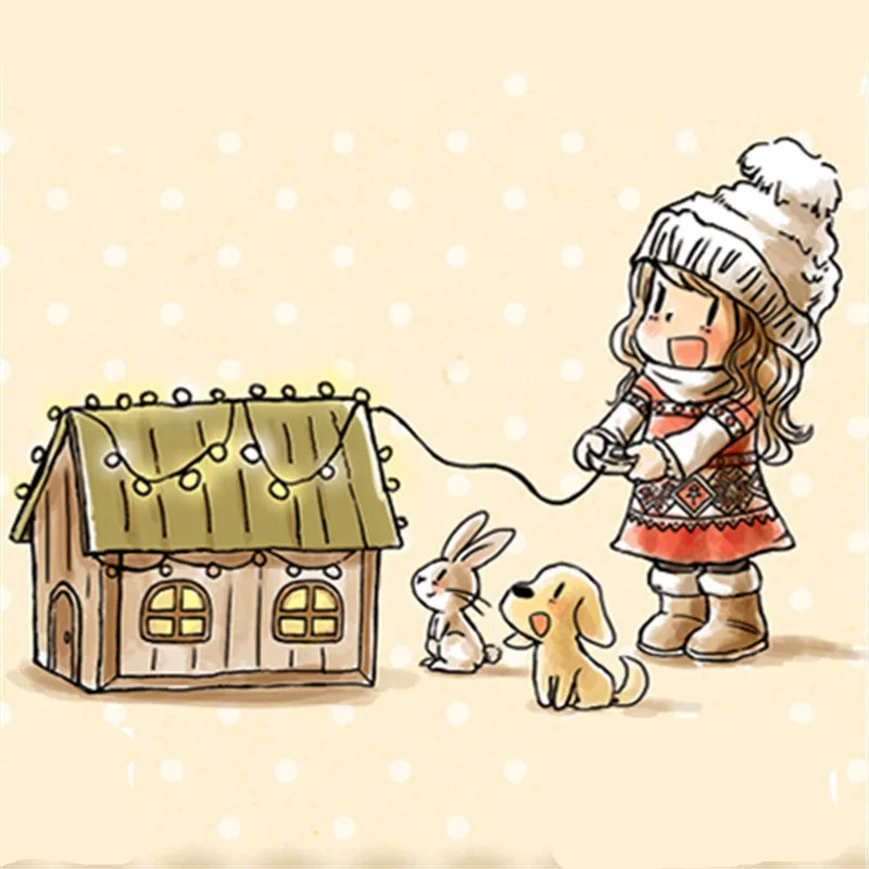 Резиновые силиконовые прозрачные штампы для скрапбукинга тампоны Печатные фоны