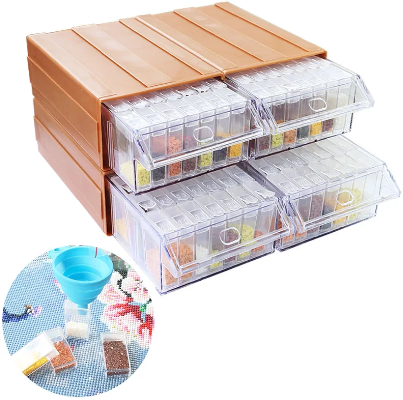

Diamond Embroidery Box DIY Drawer storage box Cross Stitch Tools Accessory boxes Case Useful Storage Boxes